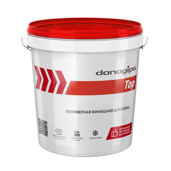 Изображение товара Шпаклевка Danogips Top Полимерная финишная белая 24 кг