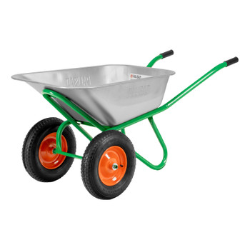 Изображение товара Тачка садово-строительная двухколесная усиленная 320кг 120л Palisad