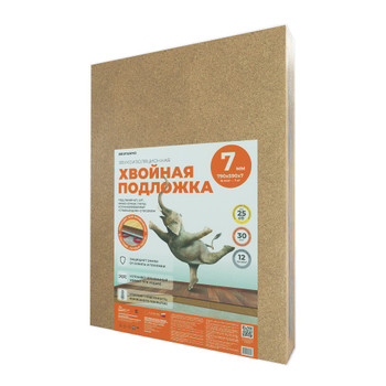 Изображение товара Подложка хвойная Белтермо 7мм 590х790мм 7м² 15шт