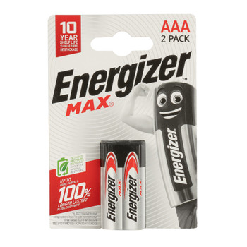 Батарейка алкалиновая Energizer Мах AAA - 2 шт на блистере