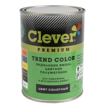 Изображение товара Эмаль акриловая салатовая полуматовая 1 кг для металла дерева и пластика