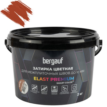 Изображение товара Берггауф Эласт Премиум коричневая затирка для швов 2 кг Изображение товара Берггауф Эласт Премиум коричневая затирка для швов 2 кг