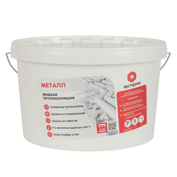 Изображение товара Жидкий керамический теплоизоляционный материал Актерм Металл 10 л для металлоконструкций