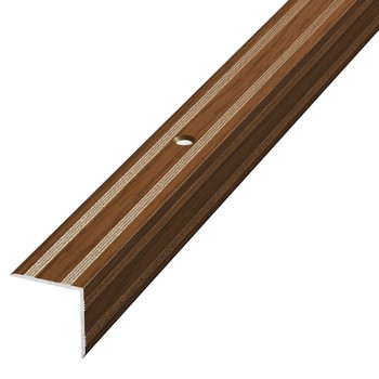 Профиль угловой ПУ дуб темный 20x1800 мм