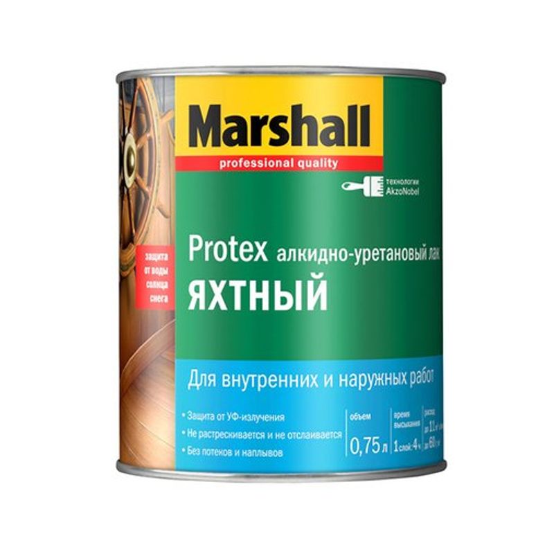 Лак Marshall PROTEX Yat Vernik 40 полуматовый 0.75 л
