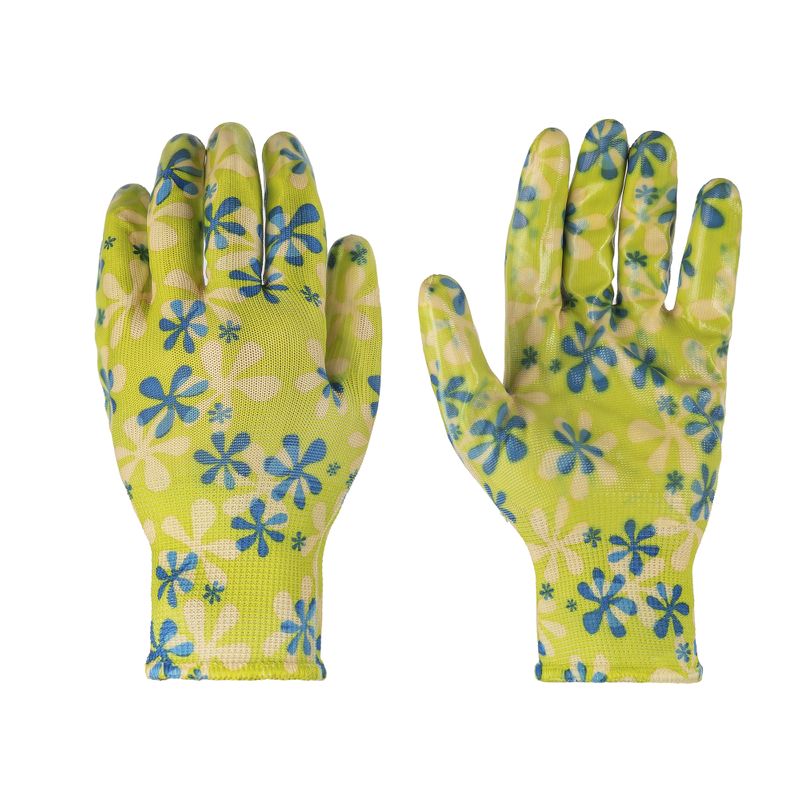 Перчатки нейлоновые с нитрильным покрытием садовые
