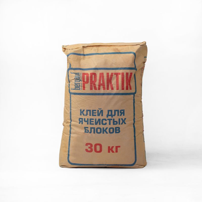 Клей для ячеистых блоков Bergauf Praktik, 30 кг