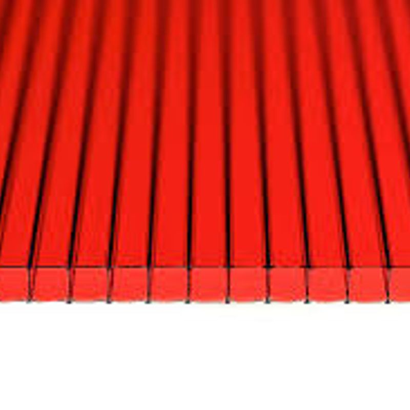 Сотовый поликарбонат MultiGreen 4 мм 2,1х6 м красный