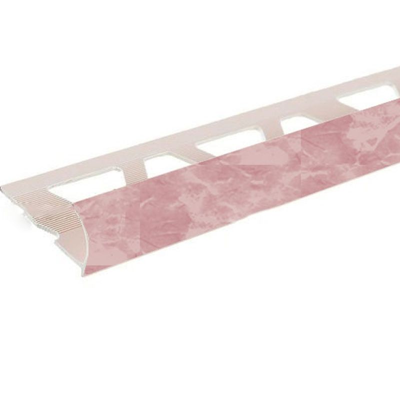 Раскладка под плитку 8 мм мрамор розовый наружная 2,5 м