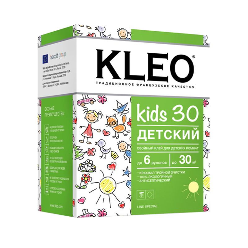 KLEO KIDS 30, Клей для детских комнат