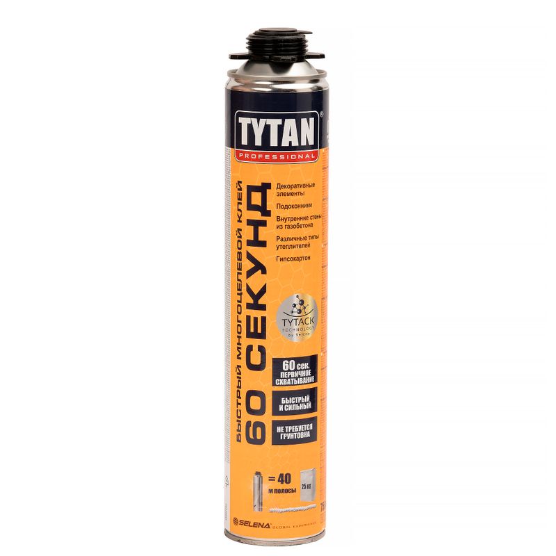 -пена Tytan Professional 60 секунд профессиональная 750 мл .
