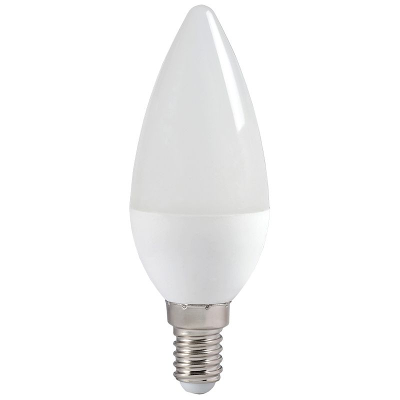 Лампа светодиодная ECO C35 свеча 7Вт, холодный свет, E14 IEK