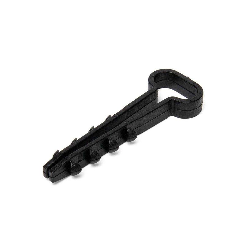 Дюбель-хомут для плоского кабеля 10-5мм черный 100 шт Fortisflex