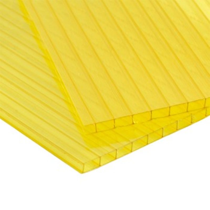 Сотовый поликарбонат MultiGreen 4 мм 2,1х6 м желтый