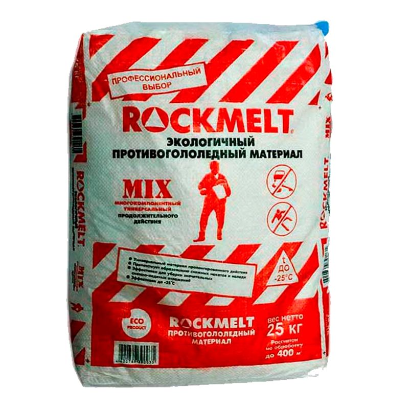 Противогололедный реагент Rockmelt Mix мешок 20кг