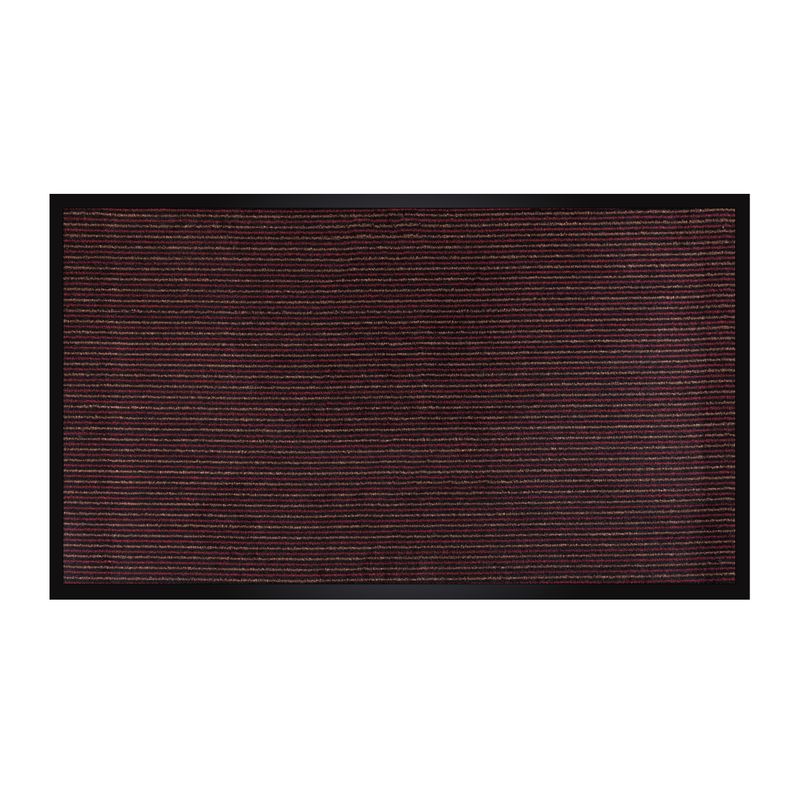 Коврик грязезащитный Linie 02, бордовый, 60х90 см