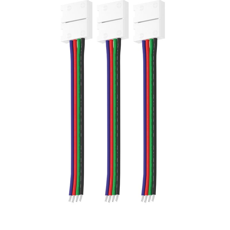 Набор коннекторов запитывающих для RGB светодиодной ленты шириной 10 мм 3 шт