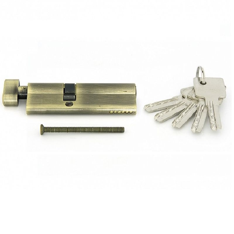 Цилиндровый механизм Palladium 90 35х55 ключ-ключ античная бронза