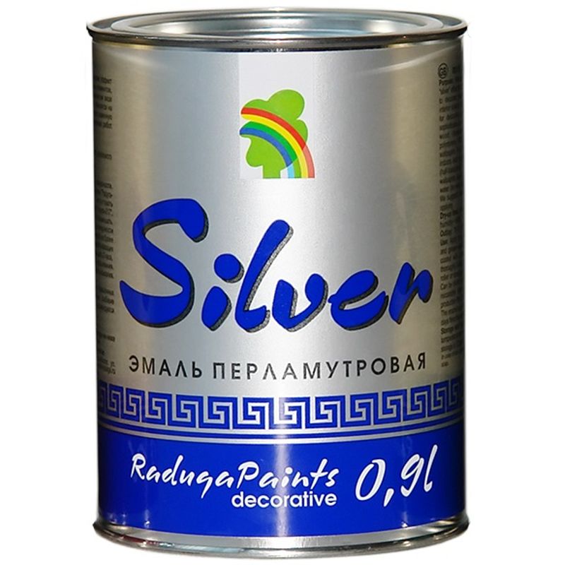 Эмаль акриловая перламутровая серебро (SILVER), 0,4 л