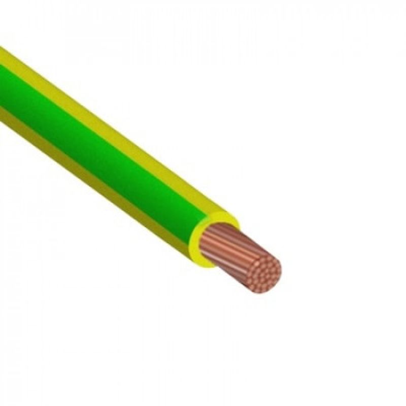 Провод ПуГВ 6 желто-зеленый (бухта 100 м, отрез)