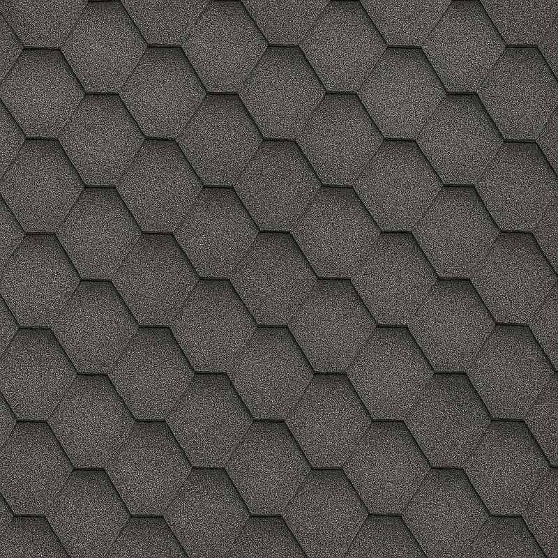 Черепица гибкая ТЕХНОНИКОЛЬ Финская Соната серый 3 м²