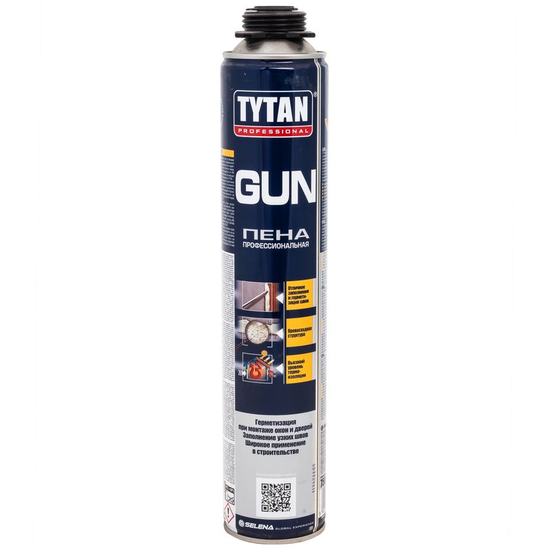 Пена монтажная Tytan Gun профессиональная, 750 мл
