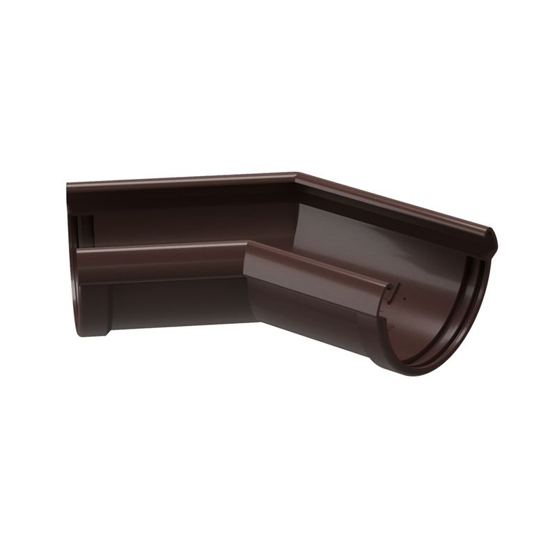 Угловой элемент желоба 135˚ Docke Lux шоколад
