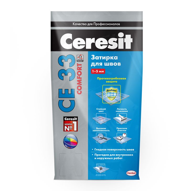 Затирка Церезит CE 33 super карамель, 5 кг
