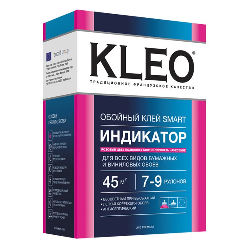 Клей обойный KLEO Индикатор для бумажных и виниловых обоев, 200гр