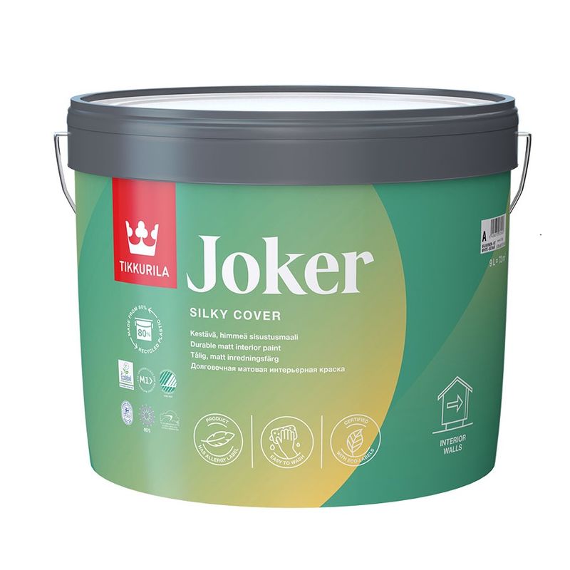 Краска гипоаллергенная Tikkurila Joker матовая база C 9 л