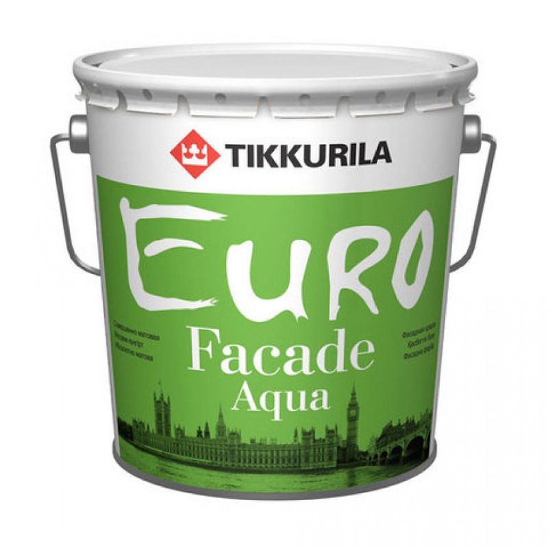 Краска Tikkurila Euro Facade фасадная Aqua MRA 2.7л