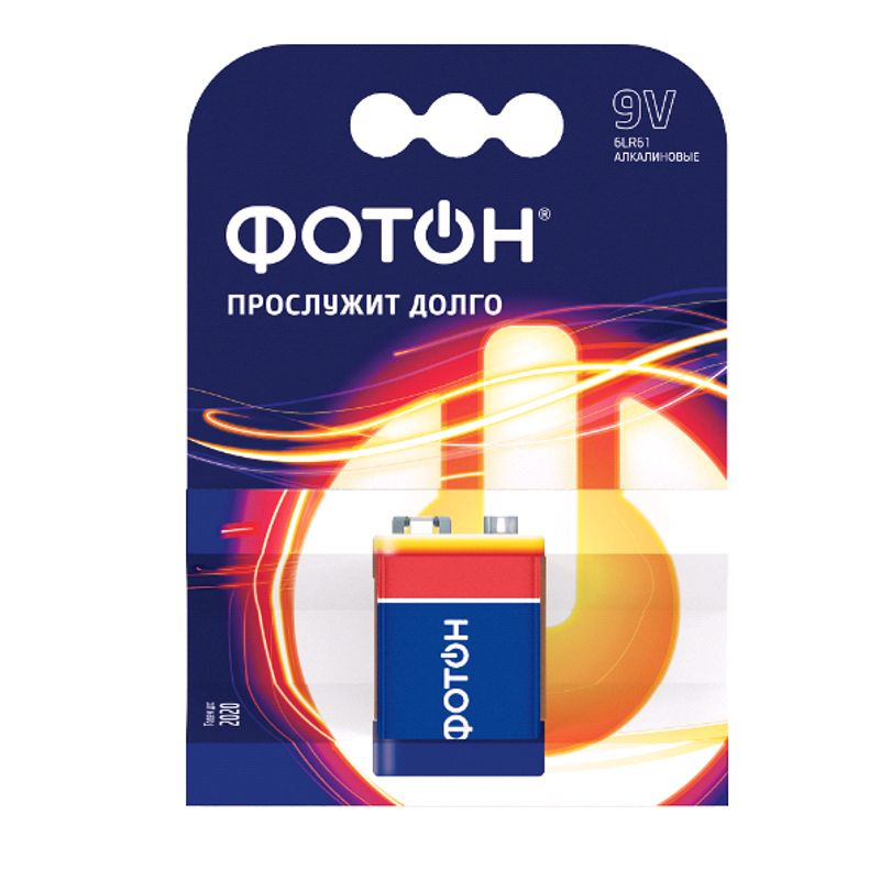 Батарейка ФОТОН 6LR61 ОP1