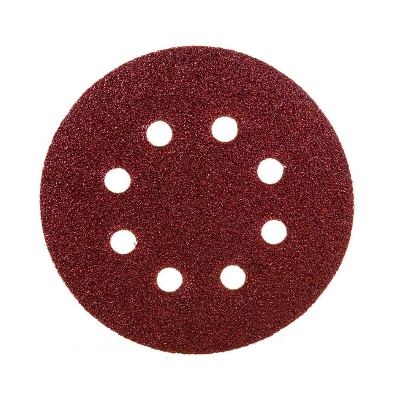Круг шлифовальный 150мм P80 8 отверстий 5шт