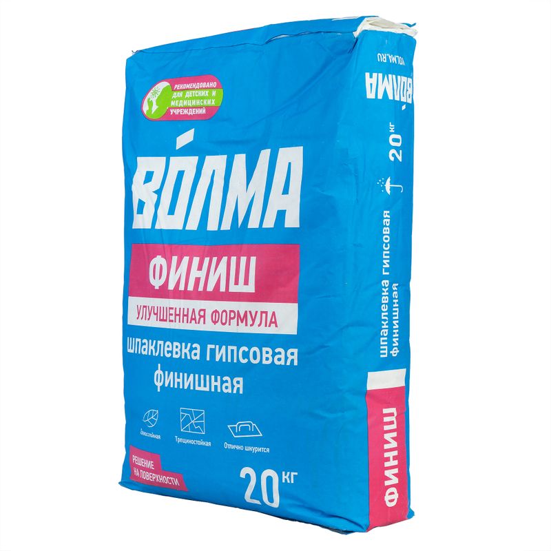 Шпаклевка гипсовая Волма Финиш, 20 кг