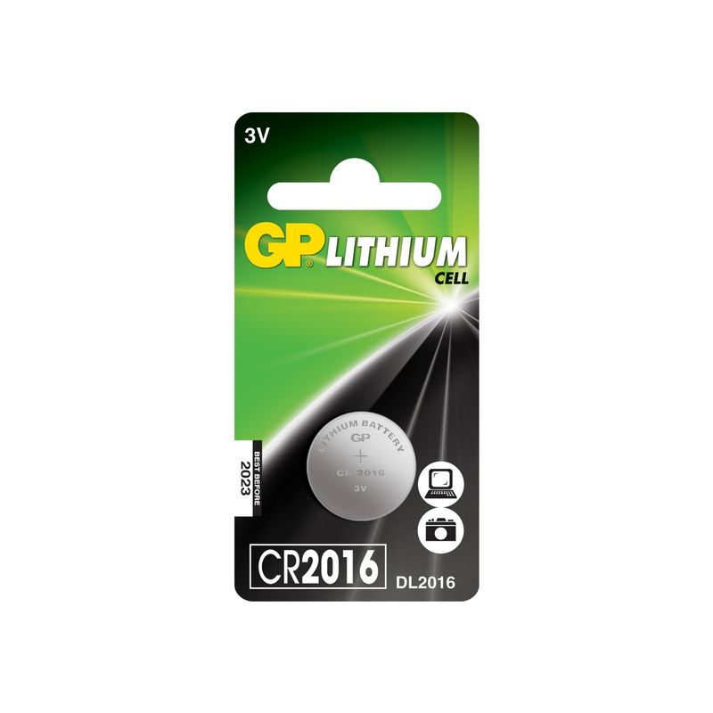 Батарейка литиевая GP Lithium CR2016 - 1 шт в блистере