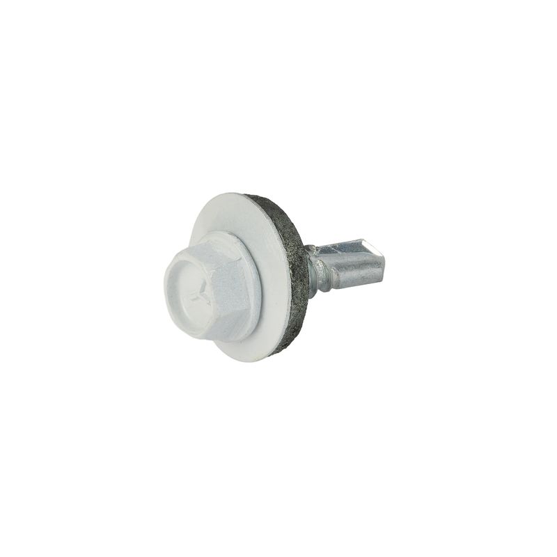 Саморез кровельный 5,5х19мм белый (RAL 9003) Yoko