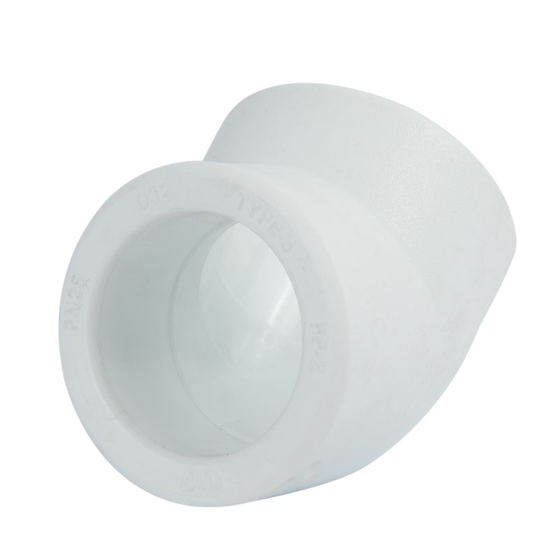 Угольник полипропиленовый 32мм 45° соединительный RTP