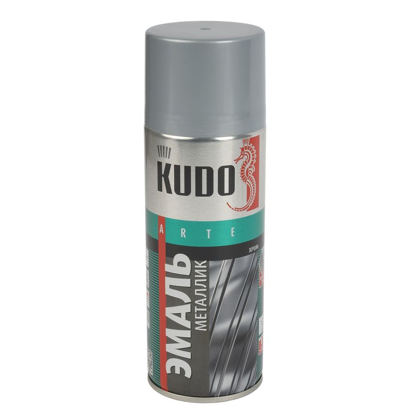 Эмаль аэрозольная Kudo хром 520 мл
