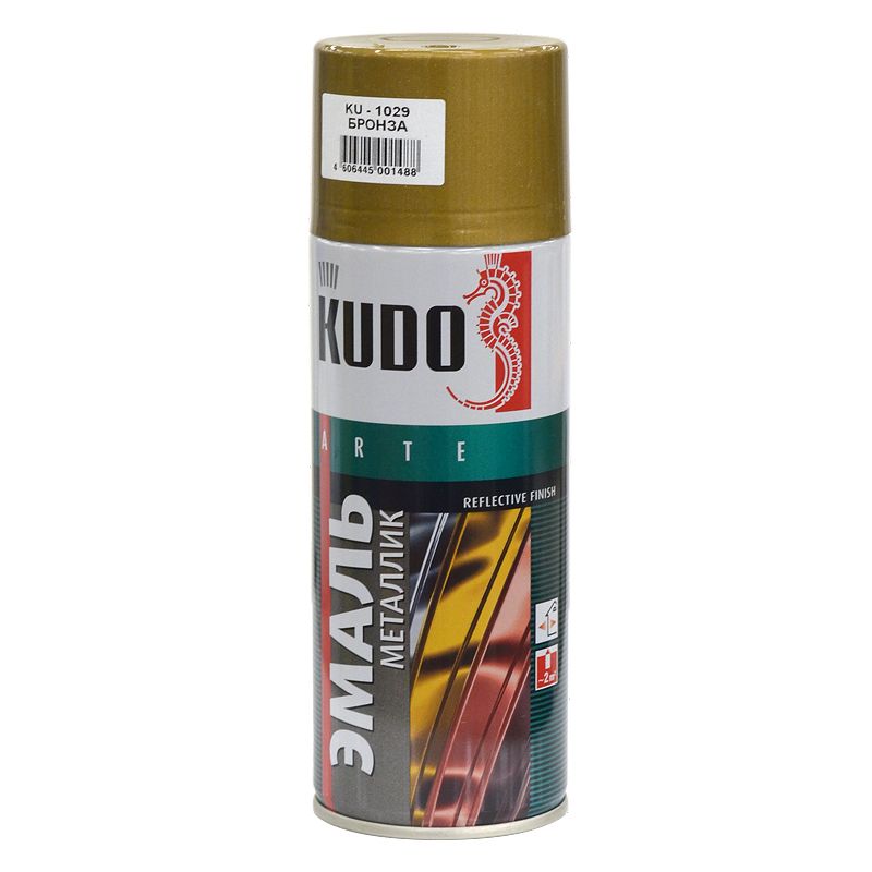 Эмаль аэрозольная KUDO бронза (1029), 0,52л