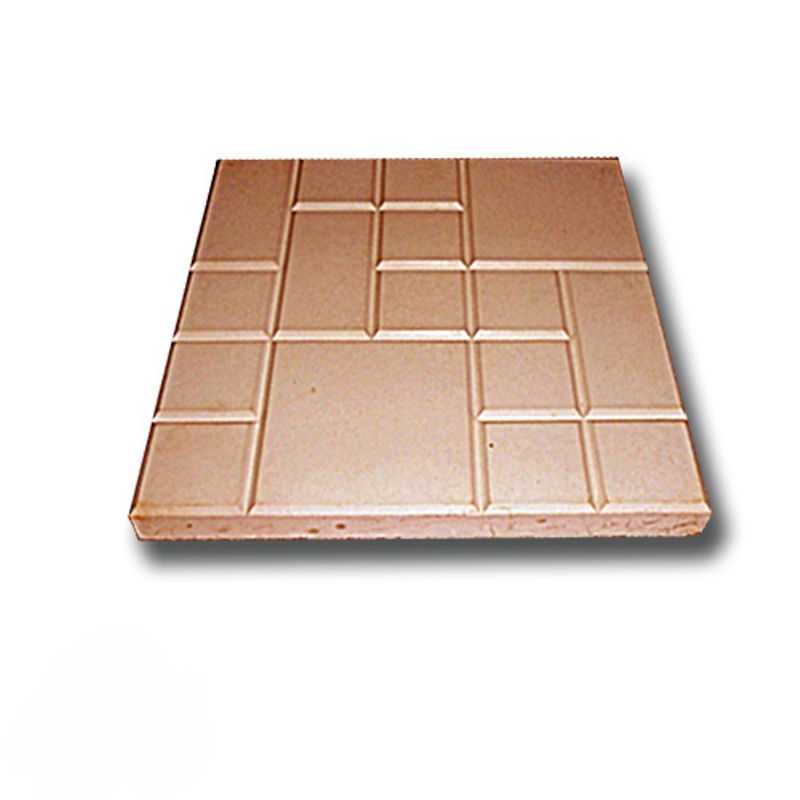 Плитка тротуарная Рваная сетка коричневый (250х250х25)