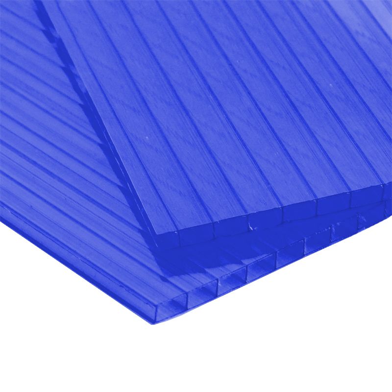 Сотовый поликарбонат, синий 10 мм (шир. 2,1м)