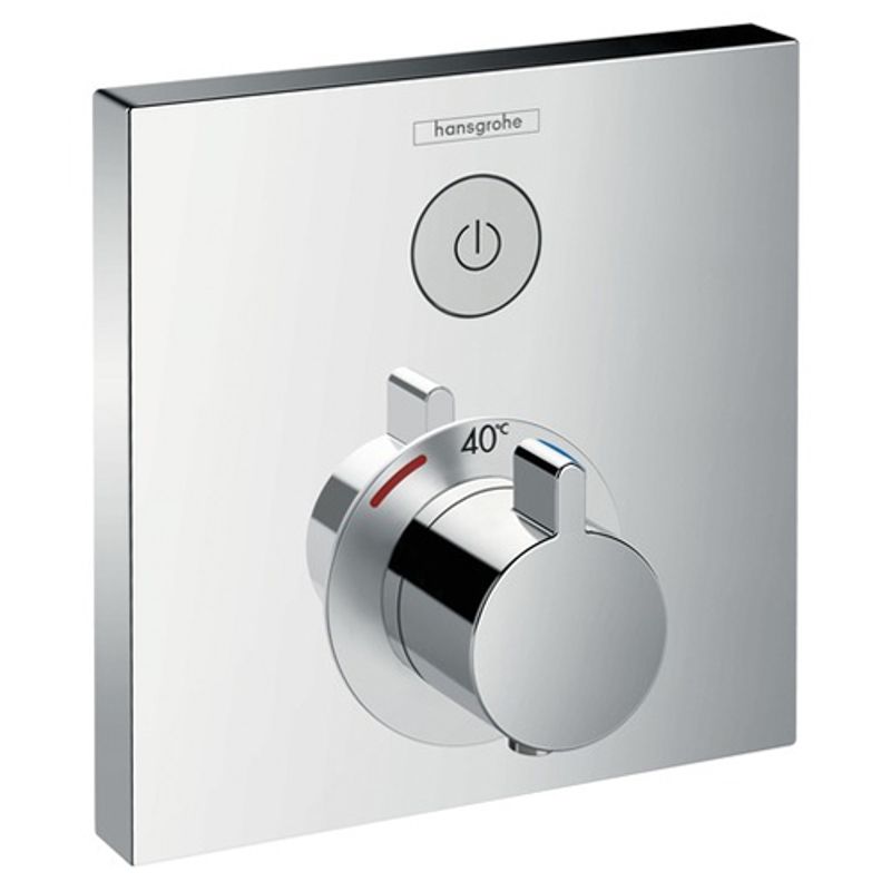 Термостат для ванны Hansgrohe Select 15762000 с запорным вентилем