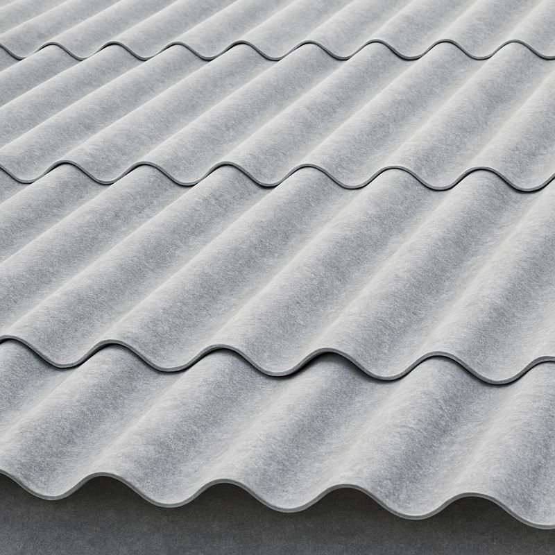 Шифер 8-волновой 1750х1130х5,2 мм серый