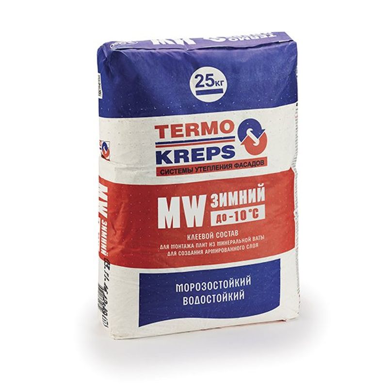 Клей для теплоизоляции TermoKreps MW зимний 25 кг