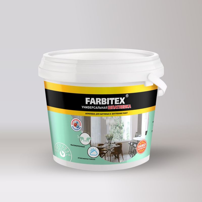 Шпаклевка акриловая универсальная Farbitex, 3,5 кг