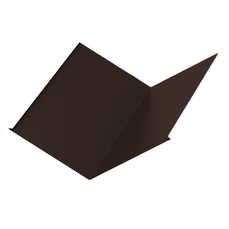 Планка ендовы нижняя 298х298х2000 (NormanMP-8017-01-0,5 мм) коричневый шоколад
