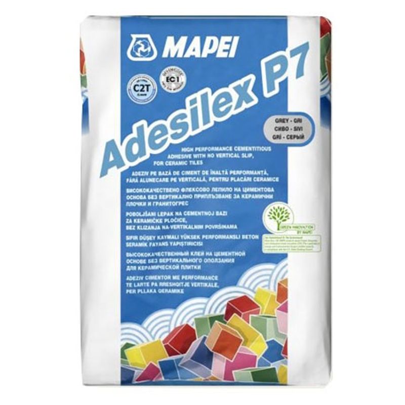 Клей для плитки (C2 T) Mapei Adesilex P7 Grey, 25 кг