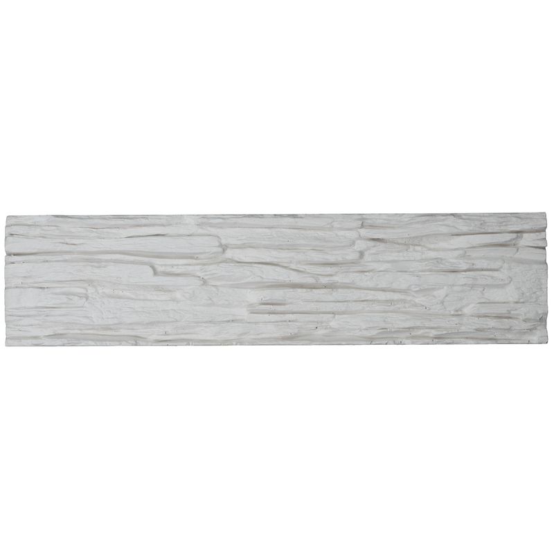 Искусственный камень Мелкий сланец 375/280х90 мм, белый