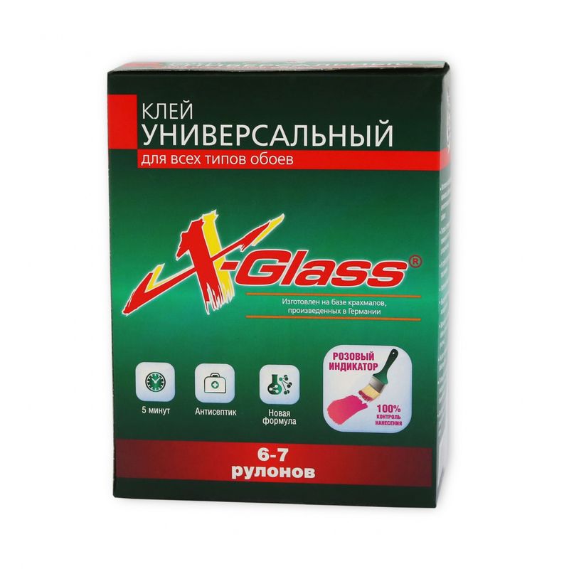 Клей универсальный для всех типов обоев X-Glass с индикатором 200гр
