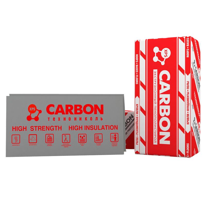 Пенополистирол экструзионный Технониколь Carbon Prof SLOPE 1,7% S/2(1200х600х80)х10 Элемент В